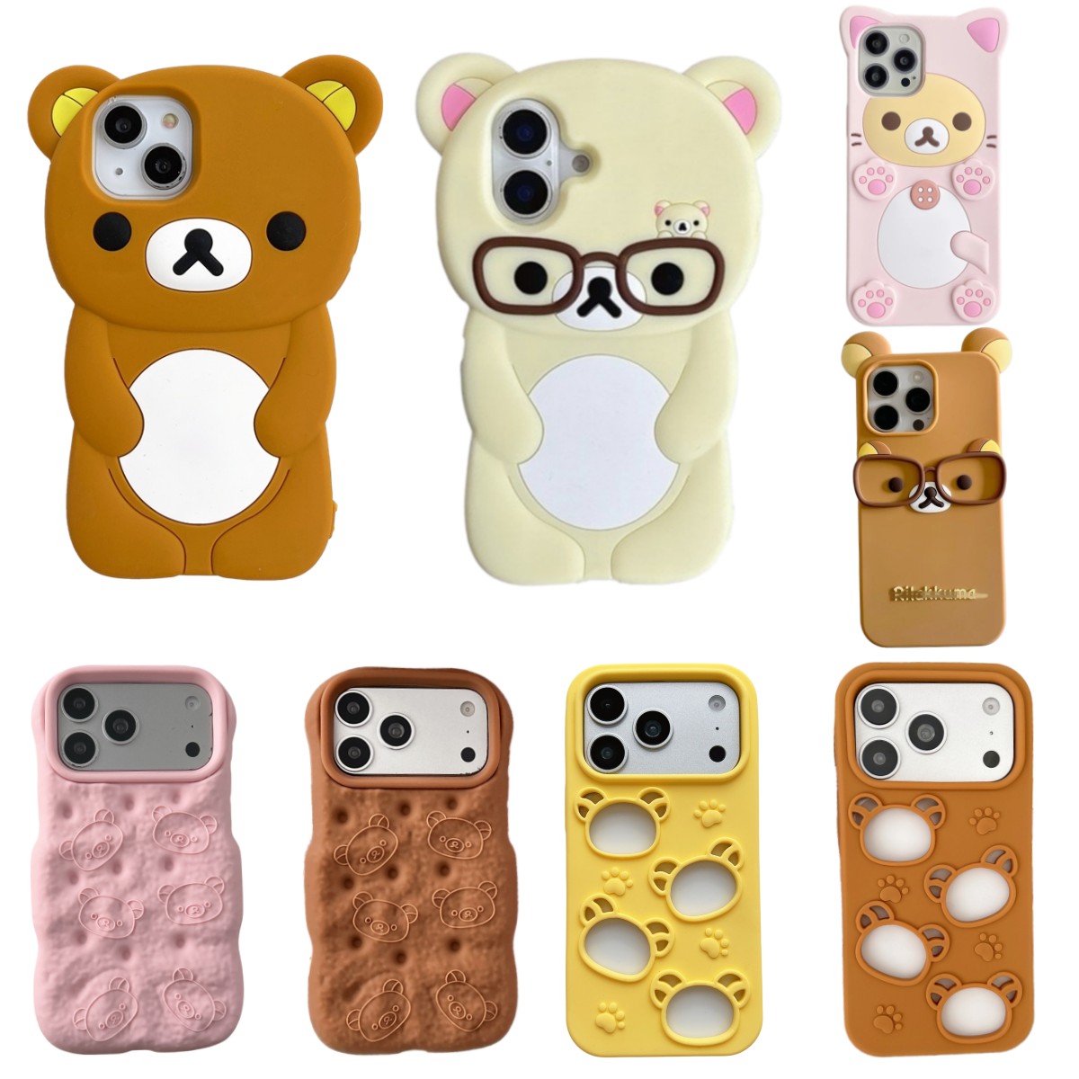 Y2K Phone Accessories - So Cute 3D Cartoon Teddy Bear