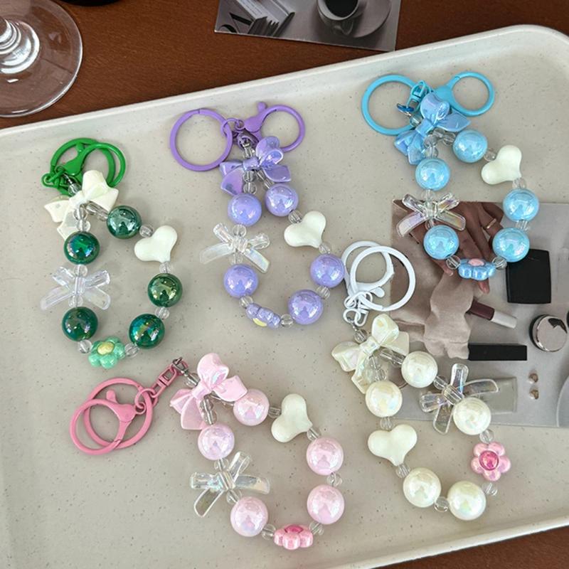Phone Accessories For Teens - NEW Candy Color Heart Bow Beaded