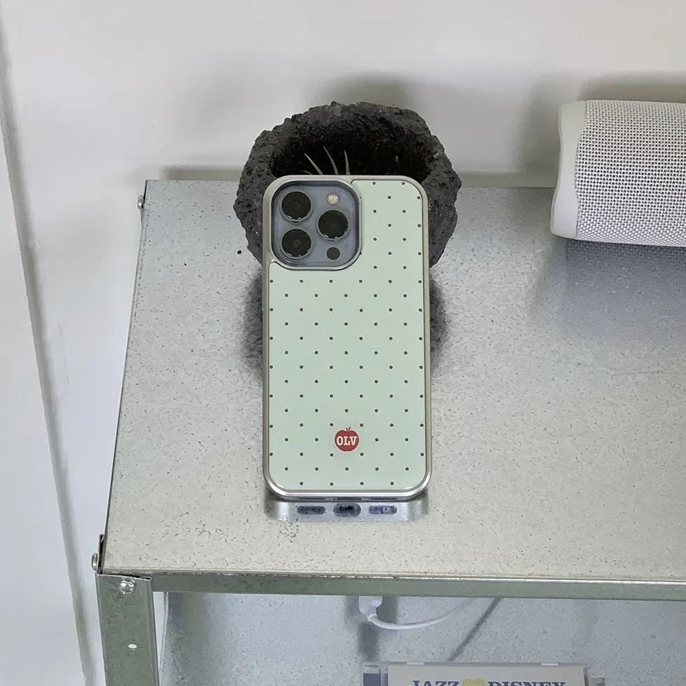 Y2K Phone Accessories - Korean Ins High-end Cartoon Apple Polka