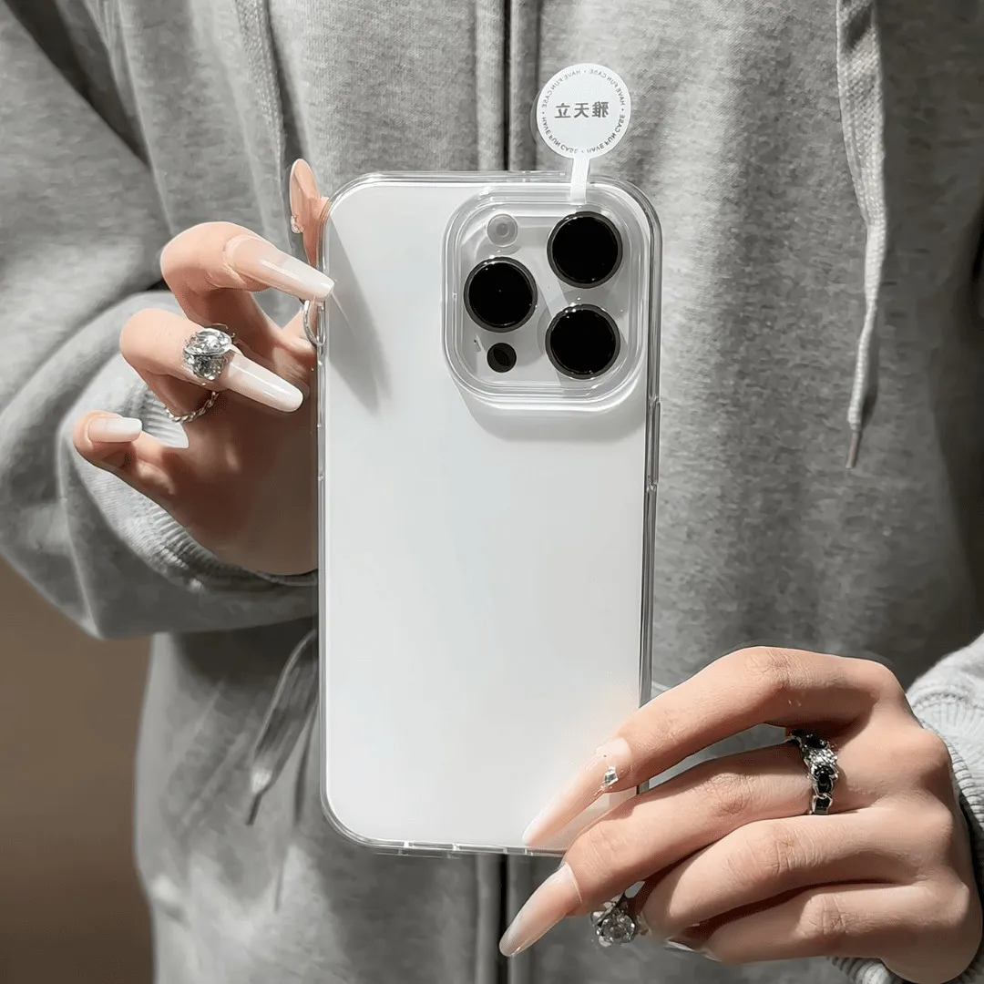 Y2K Phone Accessories - Advanced Minimalist White Large Hole IMD