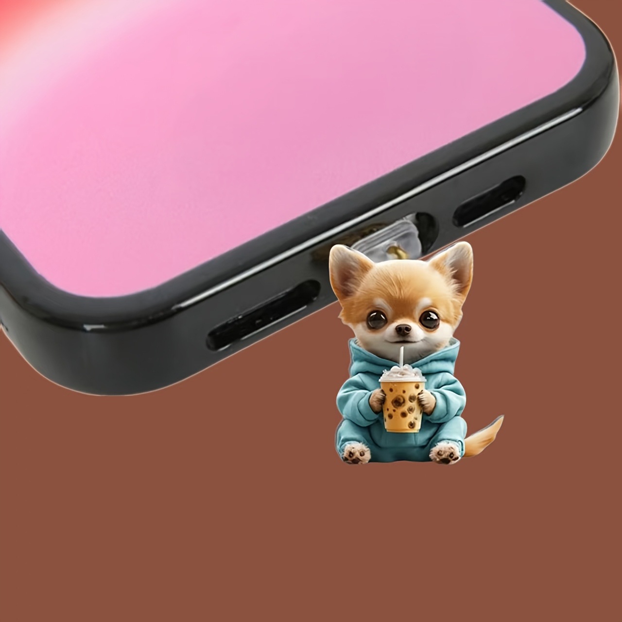 Dog Dust Plug Cartoon Phone Ac - Phone Accessories For Teens recension och pris
