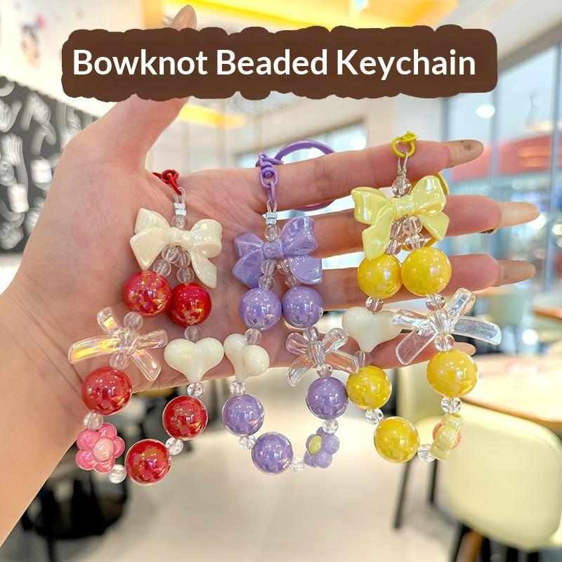 NEW Candy Color Heart Bow Bead - Phone Accessories For Teens recension och pris