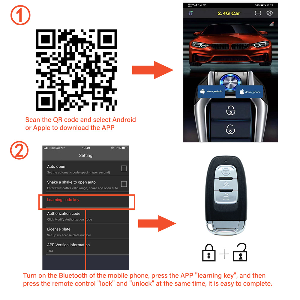 Car Alarm With Autostart Push  - Phone Accessories For Your Car recension och pris