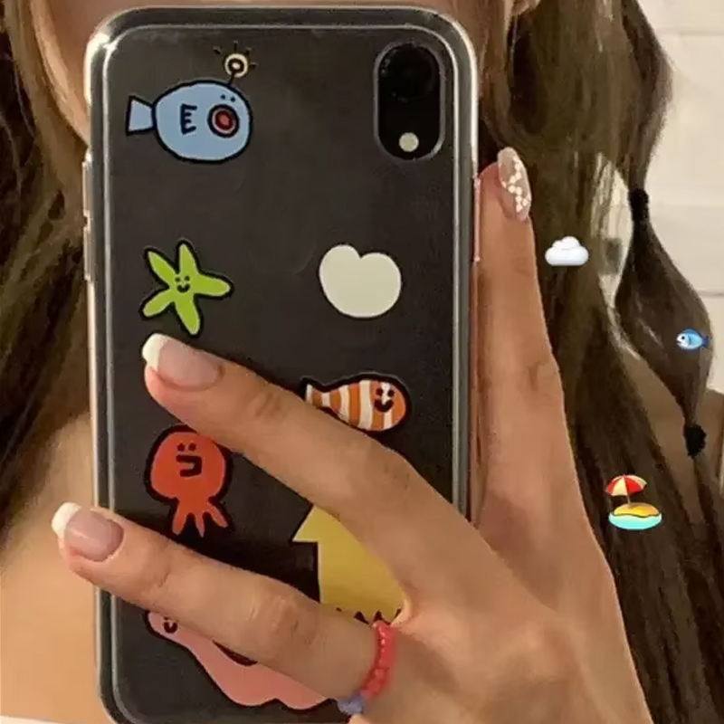 Ins Kawaii Ocean Creatures Cut - Y2K Phone Accessories recension och pris
