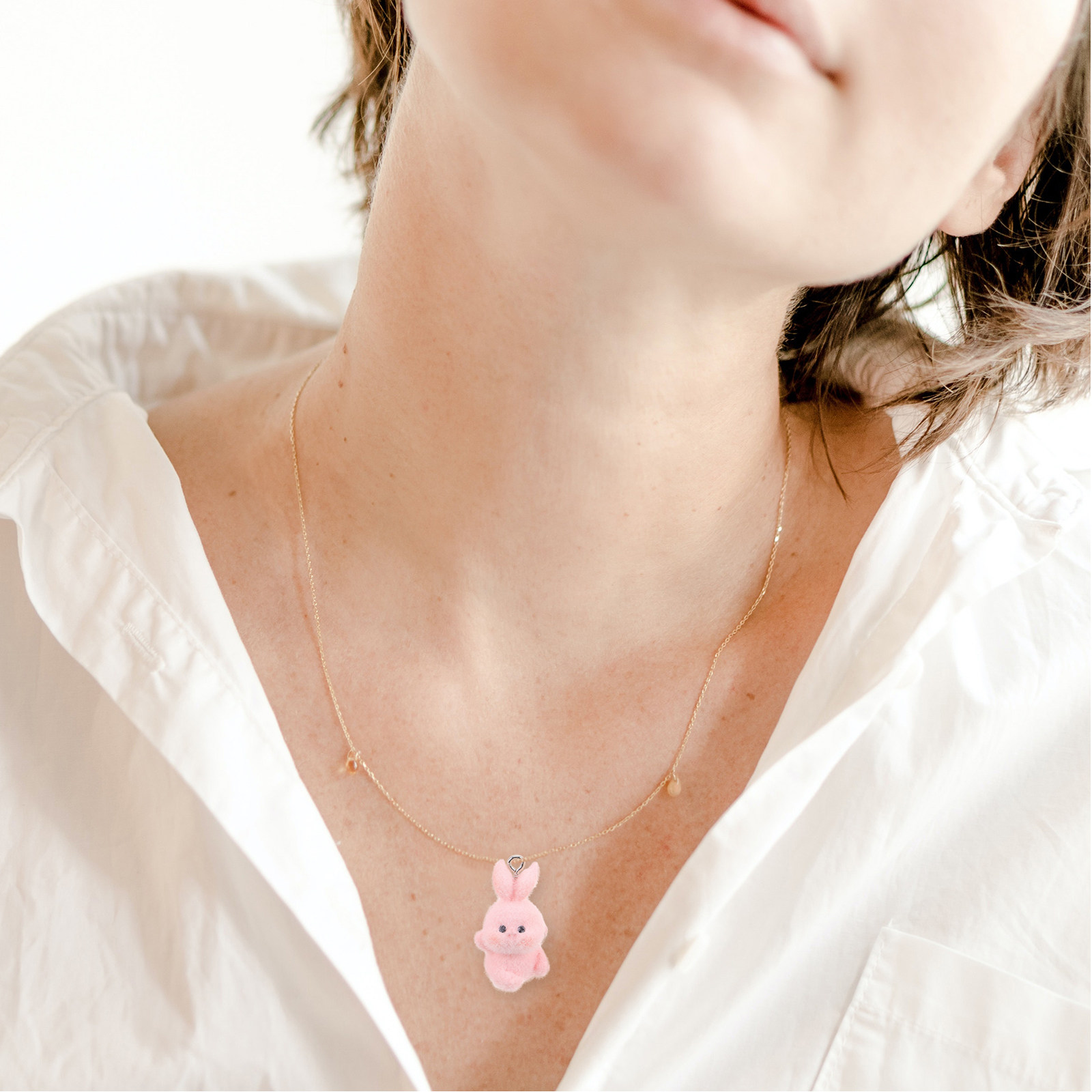 5Pcs Flocking Bunny Pendant Ca - Phone Accessories For Teens recension och pris