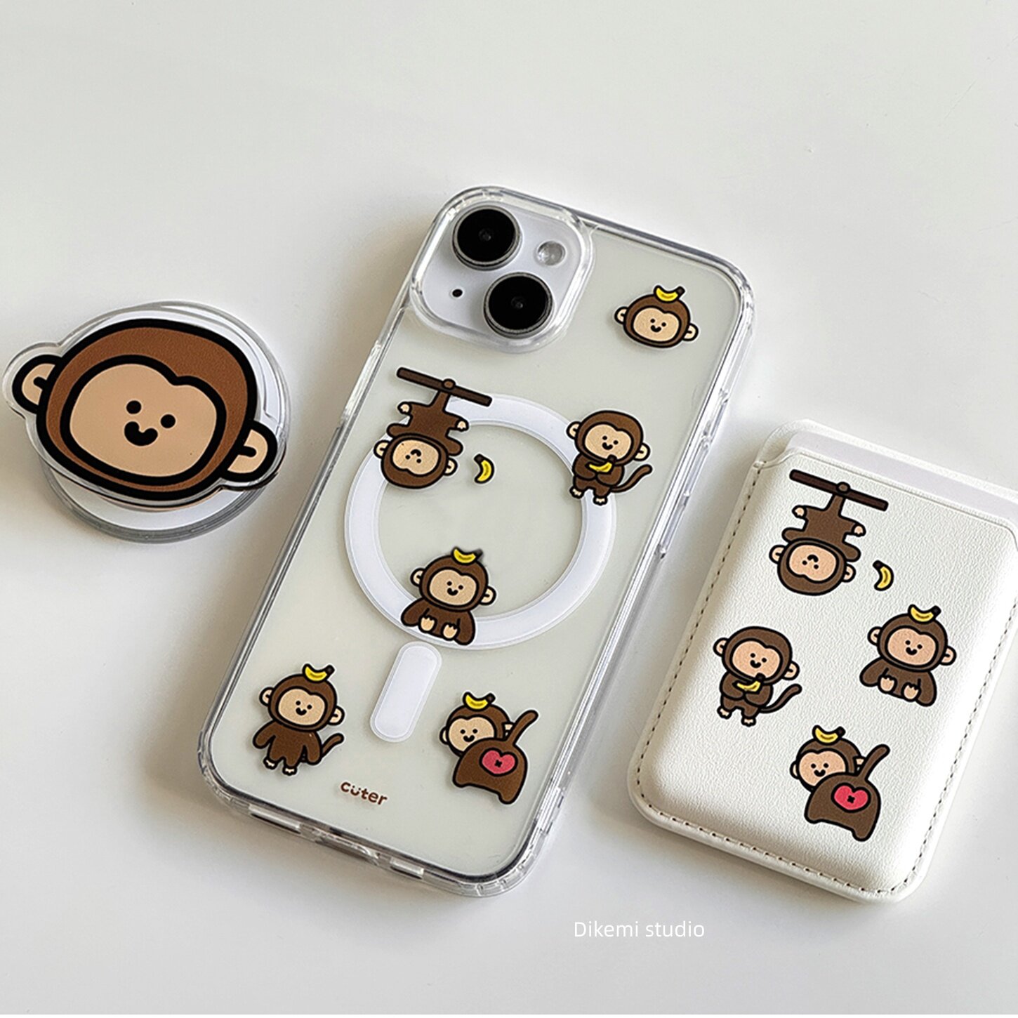 Brown Banana Baby Monkey Y2K I - Y2K Phone Accessories recension och pris