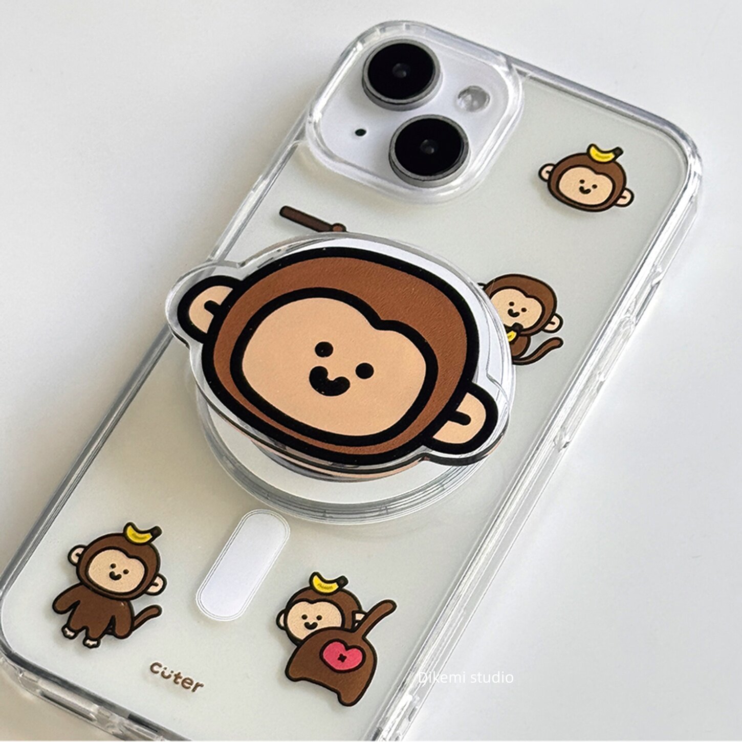 Brown Banana Baby Monkey Y2K I - Y2K Phone Accessories recension och pris