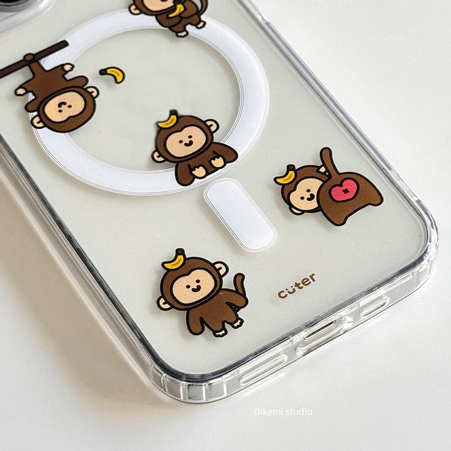 Brown Banana Baby Monkey Y2K I - Y2K Phone Accessories recension och pris