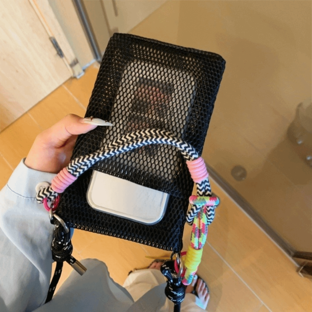 Adjustable Lanyard Mesh Phone  - Phone Accessories Cute recension och pris
