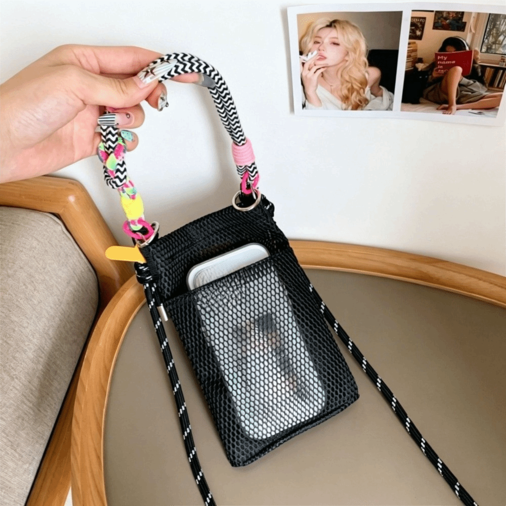 Adjustable Lanyard Mesh Phone  - Phone Accessories Cute recension och pris