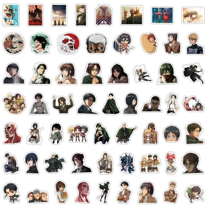 60Pcs Attack on Titan Anime St - Phone Accessories Cute recension och pris
