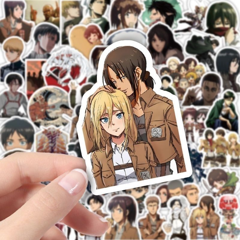 60Pcs Attack on Titan Anime St - Phone Accessories Cute recension och pris