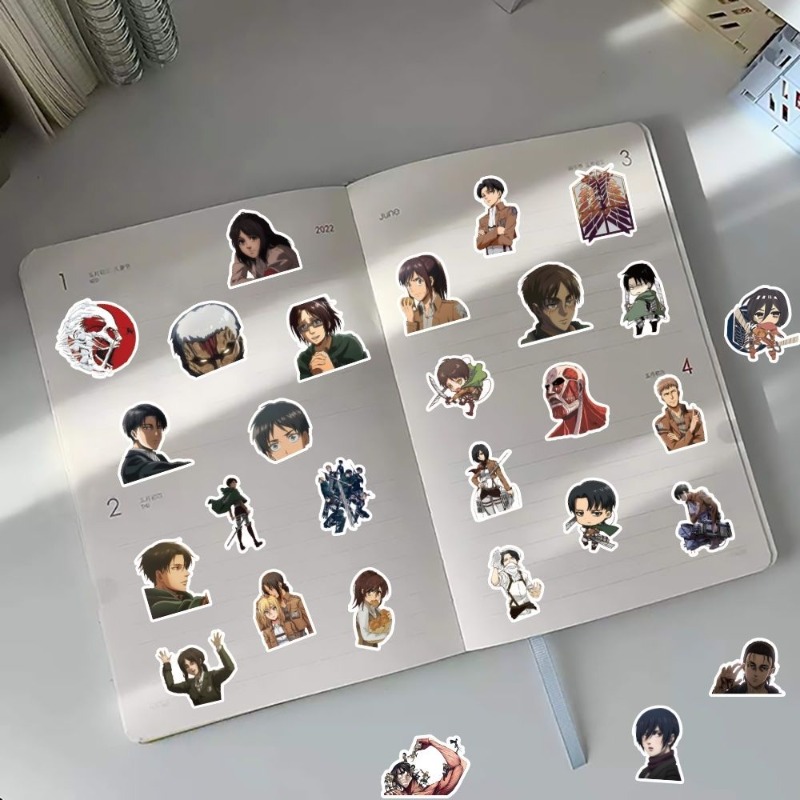 60Pcs Attack on Titan Anime St - Phone Accessories Cute recension och pris