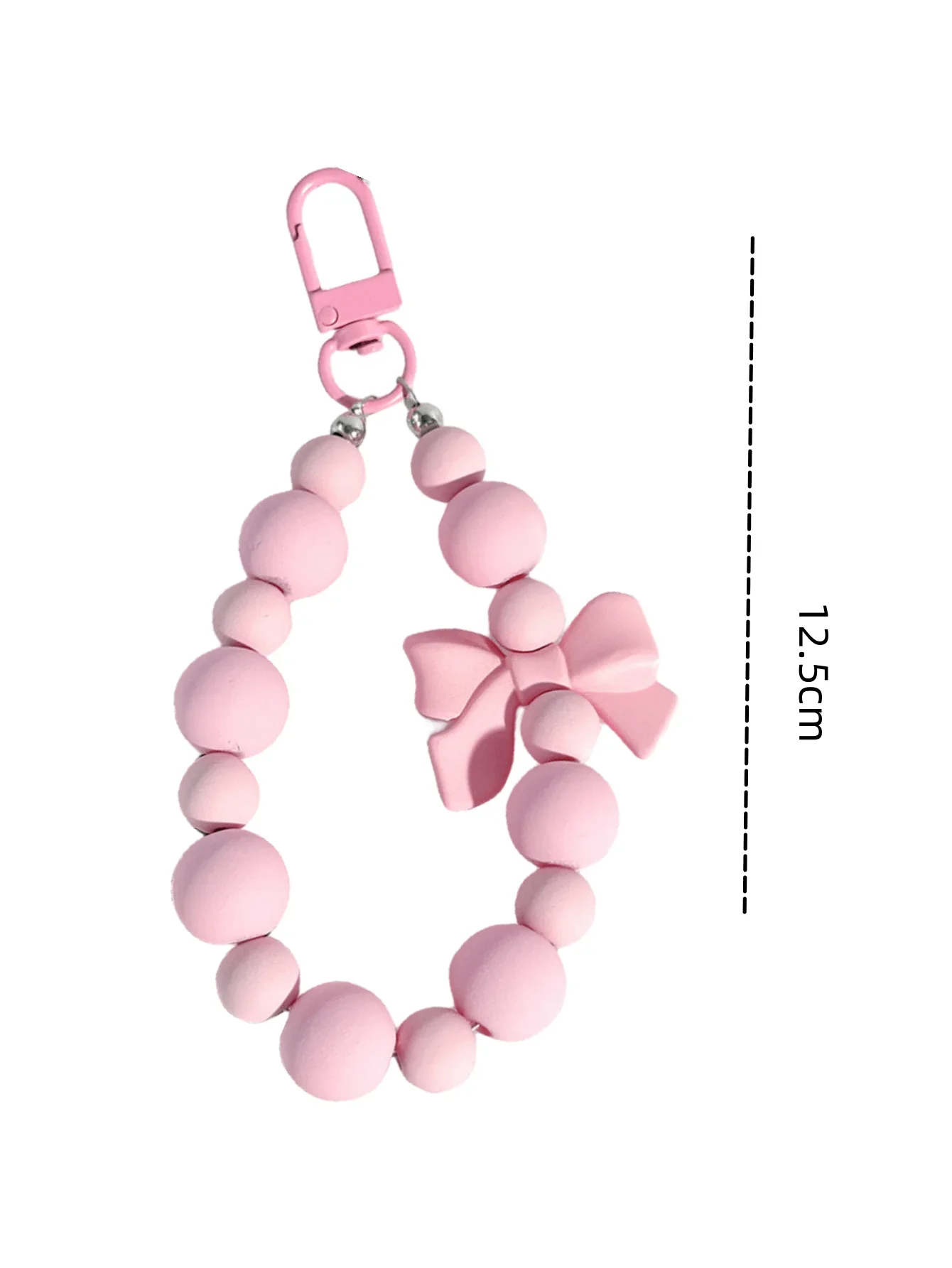 1pc Pink Pearl Bow Keychain Mo - Phone Accessories For Teens recension och pris