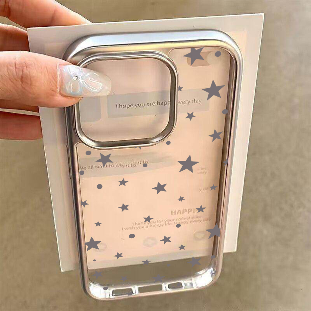 Y2K Stars Fashion Clear Cases  - Y2K Phone Accessories recension och pris