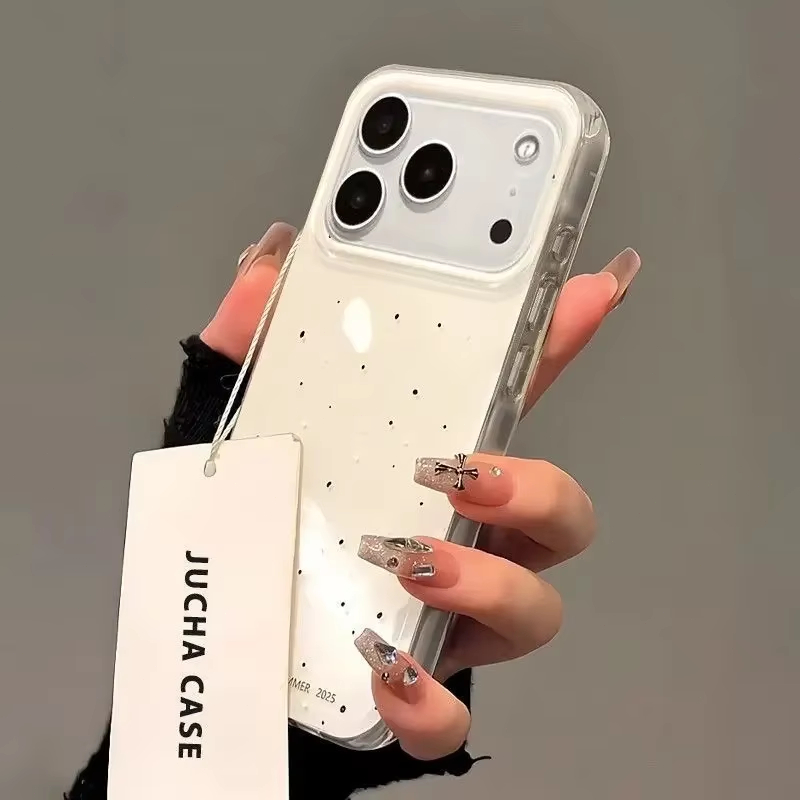 Simple Korean-Style White spla - Y2K Phone Accessories recension och pris