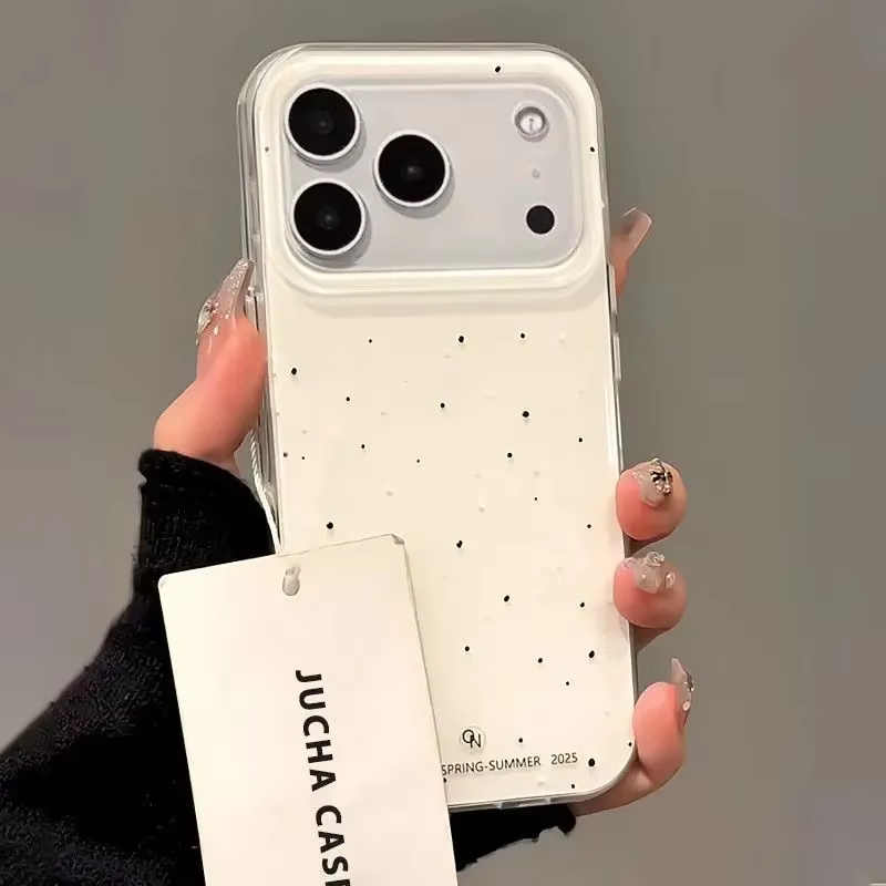 Simple Korean-Style White spla - Y2K Phone Accessories recension och pris