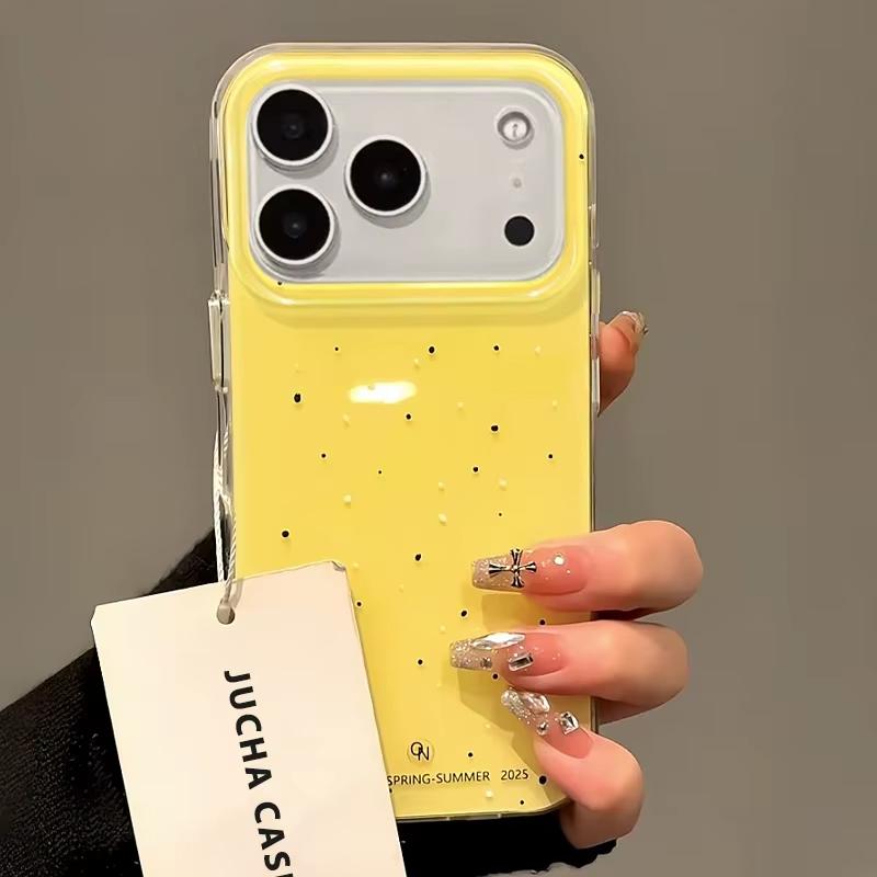 Simple Korean-Style White spla - Y2K Phone Accessories recension och pris